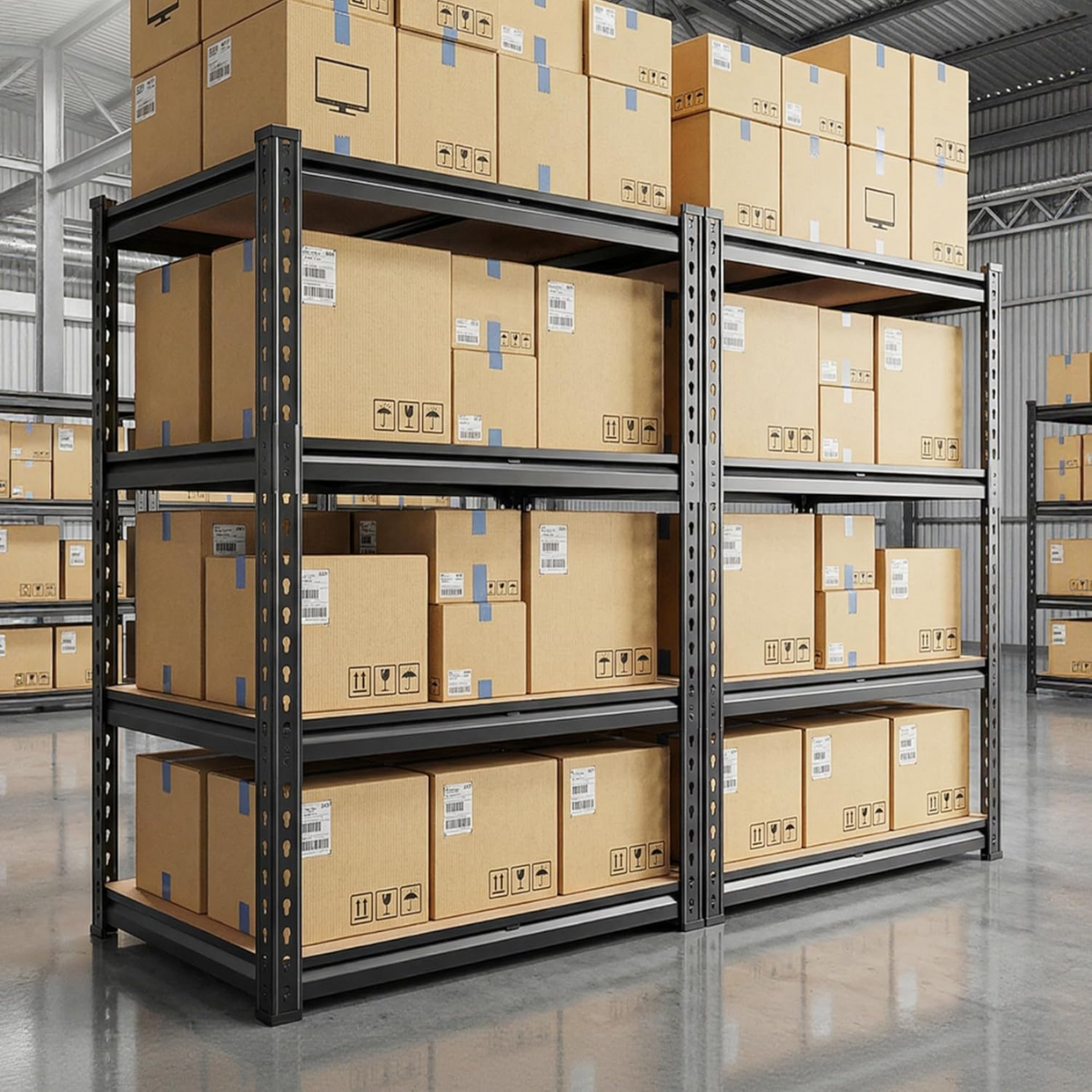 Estante Metálica Ajustável de 5 Níveis com Capacidade de 915 kg – FlexiRack™